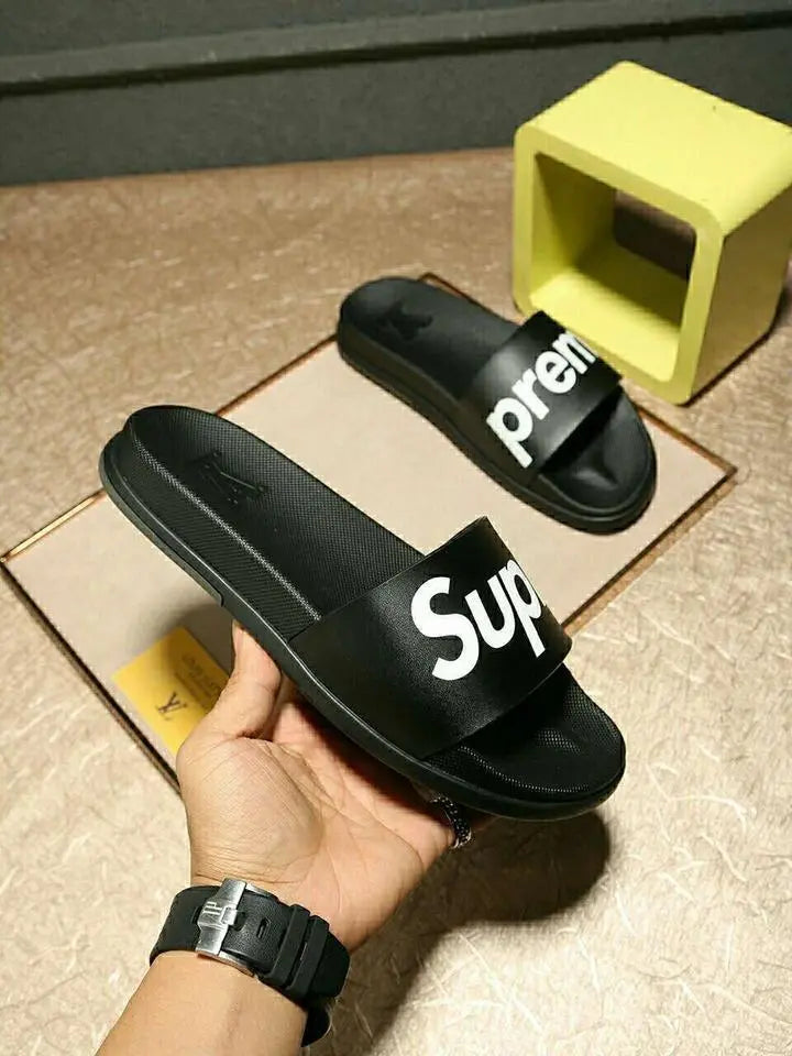 SUPREME X LOUIS VUITTON - SLIPPERS MEN’S - https://treadfitpro.com/